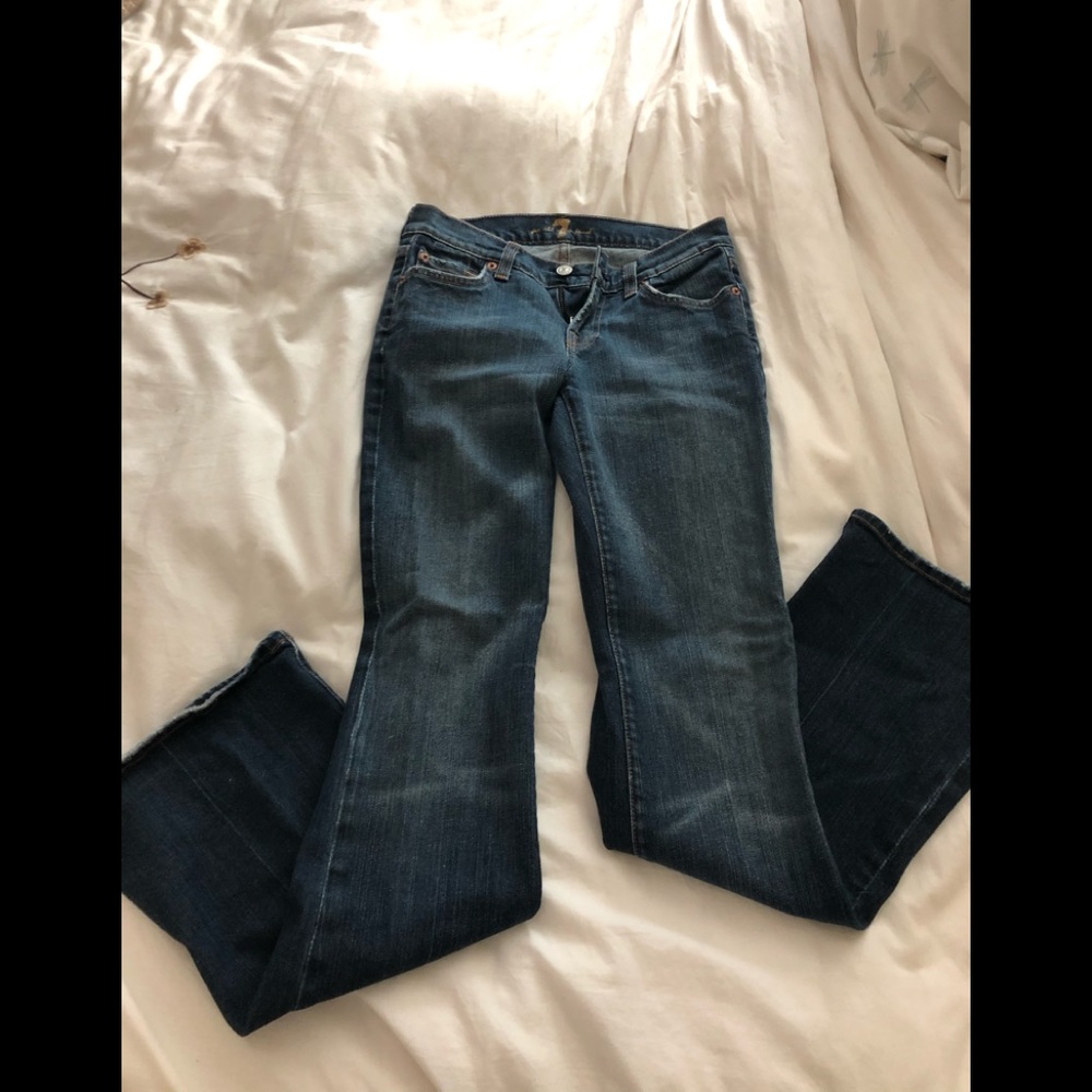 7 for all mankind size 26 bootcut jeans